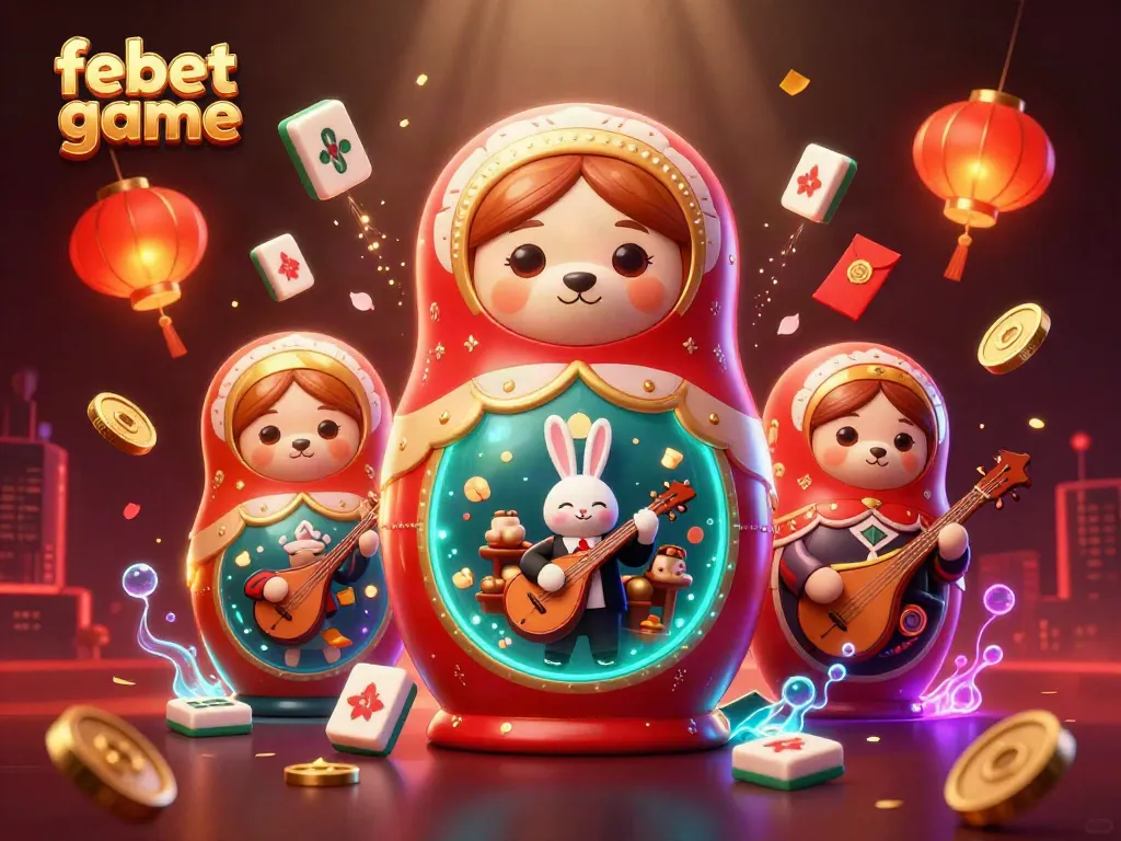Engage in exciting febet game action with colorful characters and dynamic casino elements.