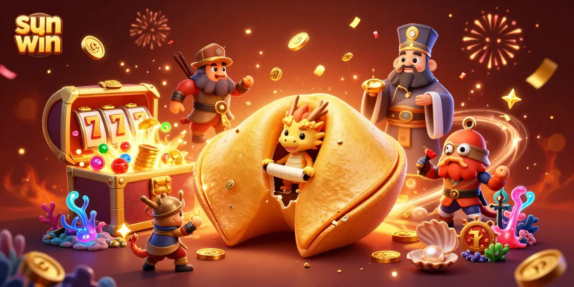 Experience thrilling wins at sun win with a vibrant 3D casino illustration showcasing fortune and excitement.